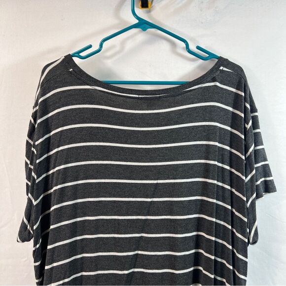 Nine Britton Women's Striped Black and White Blouse 0638 - Picture 5 of 10